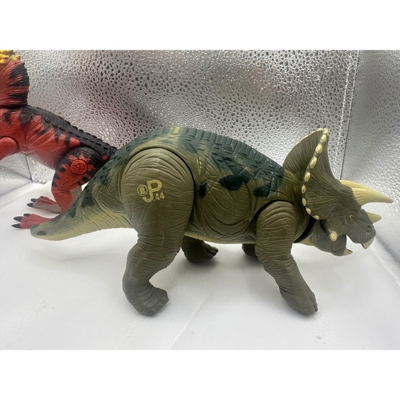 Jurassic Park Chaos Effect Dracorex and Lost World Triceratops Lot JP14 JP44 - Picture 2 of 7